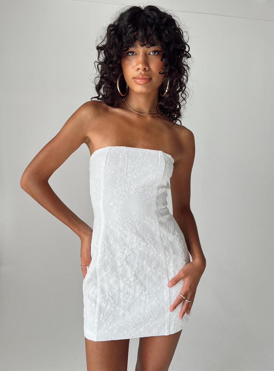 Anja Mini Dress White · photo 6