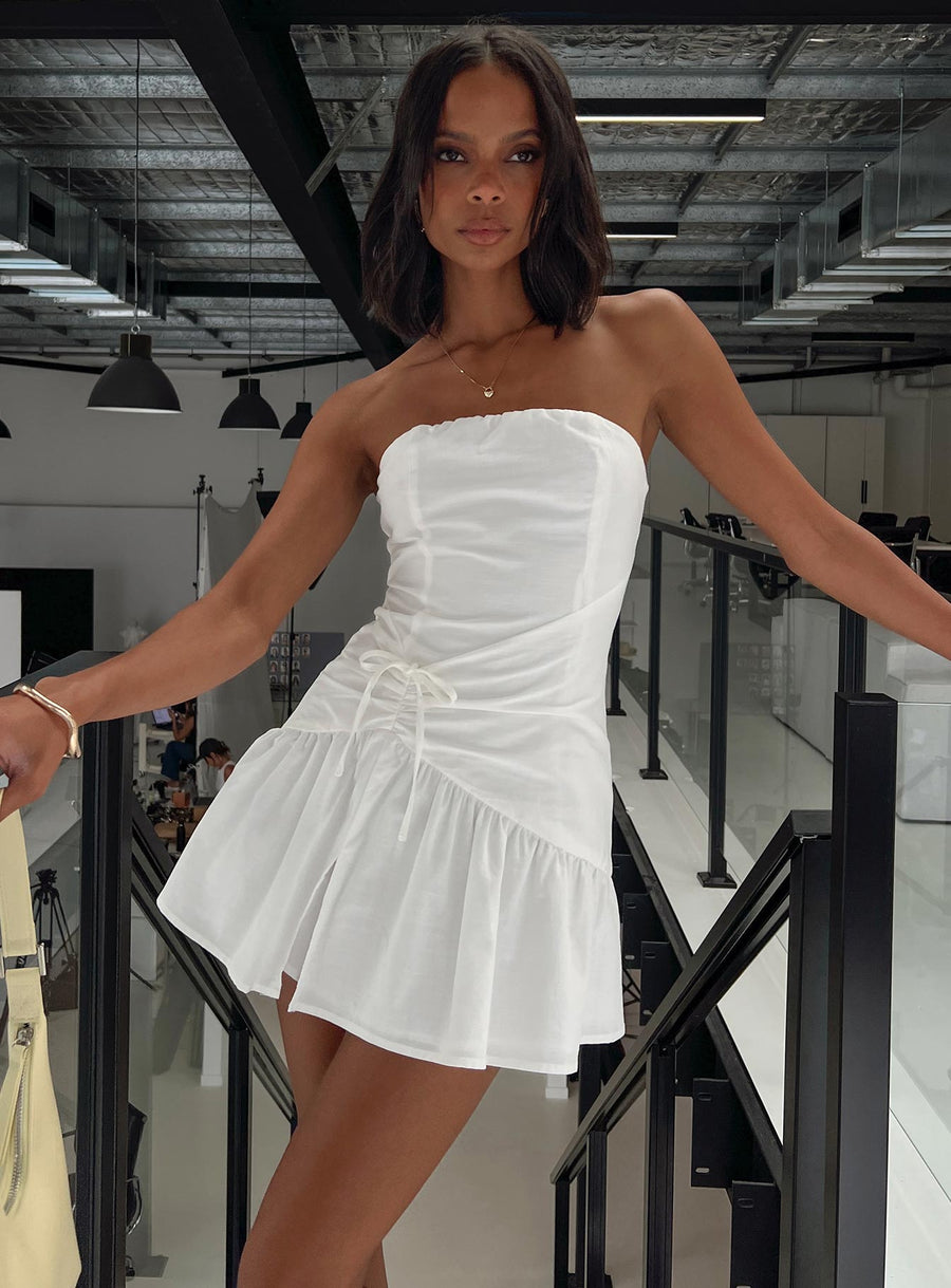 Archetype Strapless Mini Dress White · photo 1