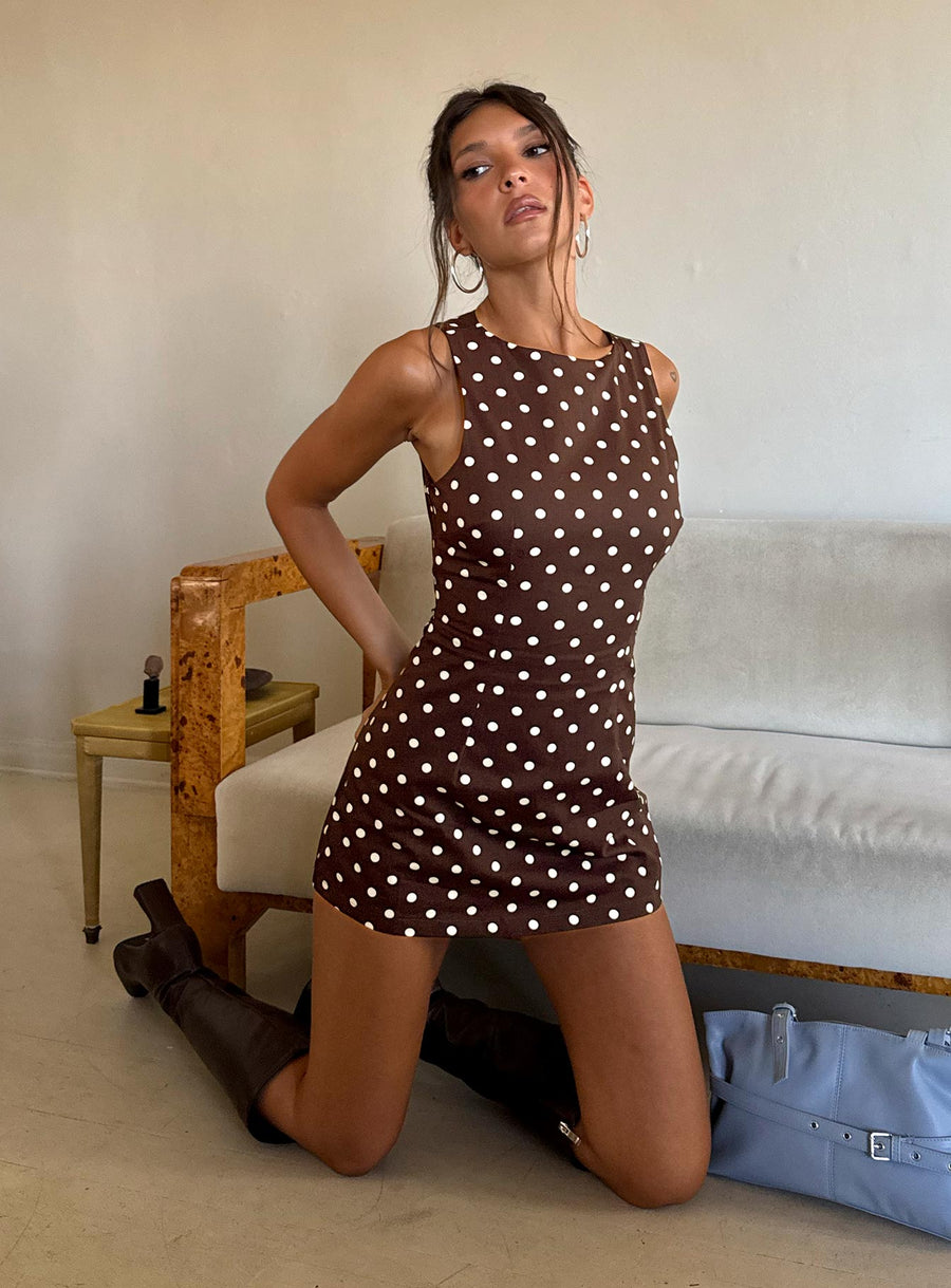 Yumiko Romper Brown Polka Dot · photo 1