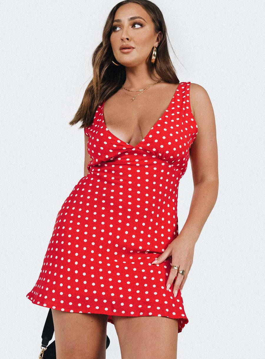 Nellie Mini Dress Red Polka Dot · photo 1