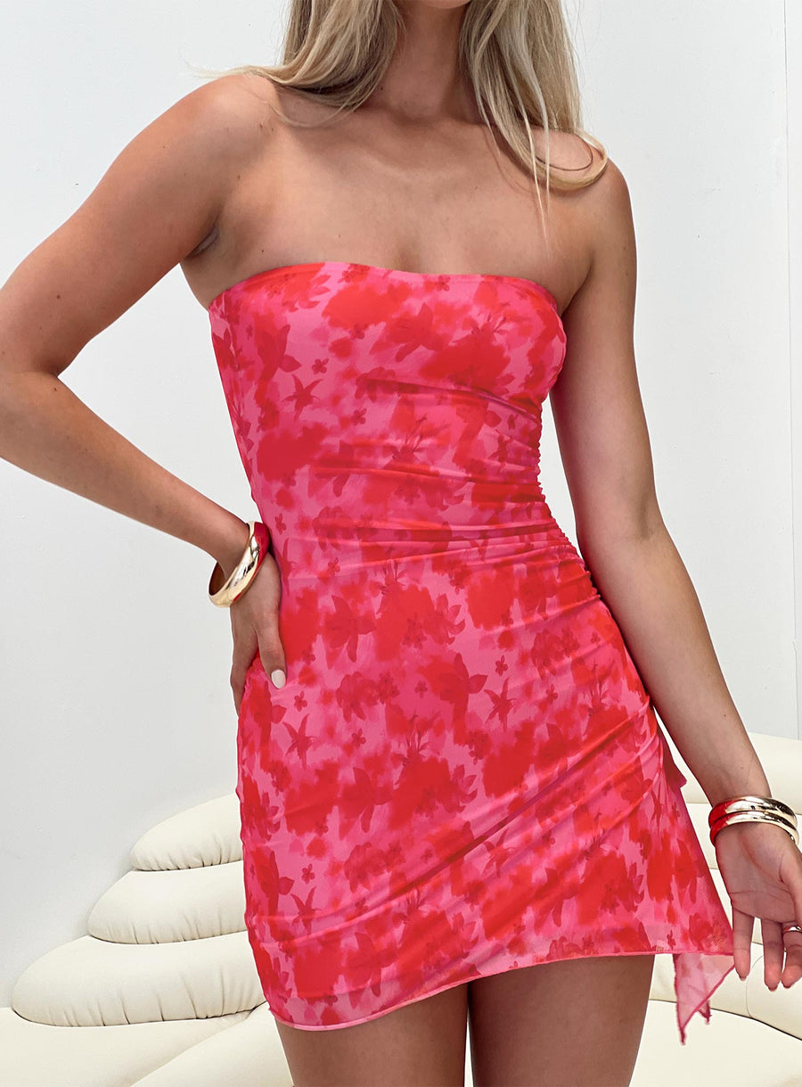 Donelli Mini Dress Pink Floral Tall · photo 1