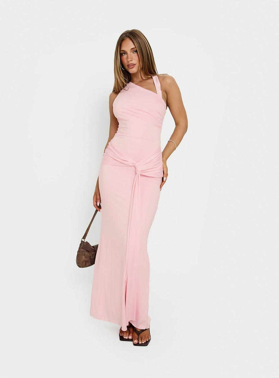 Ivetta Ruched Maxi Dress Pink · photo 1