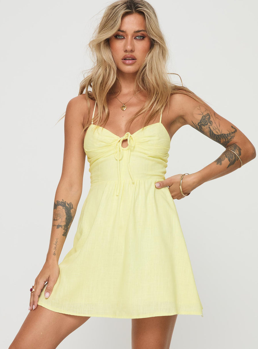Tassos Mini Dress Lemon · photo 2
