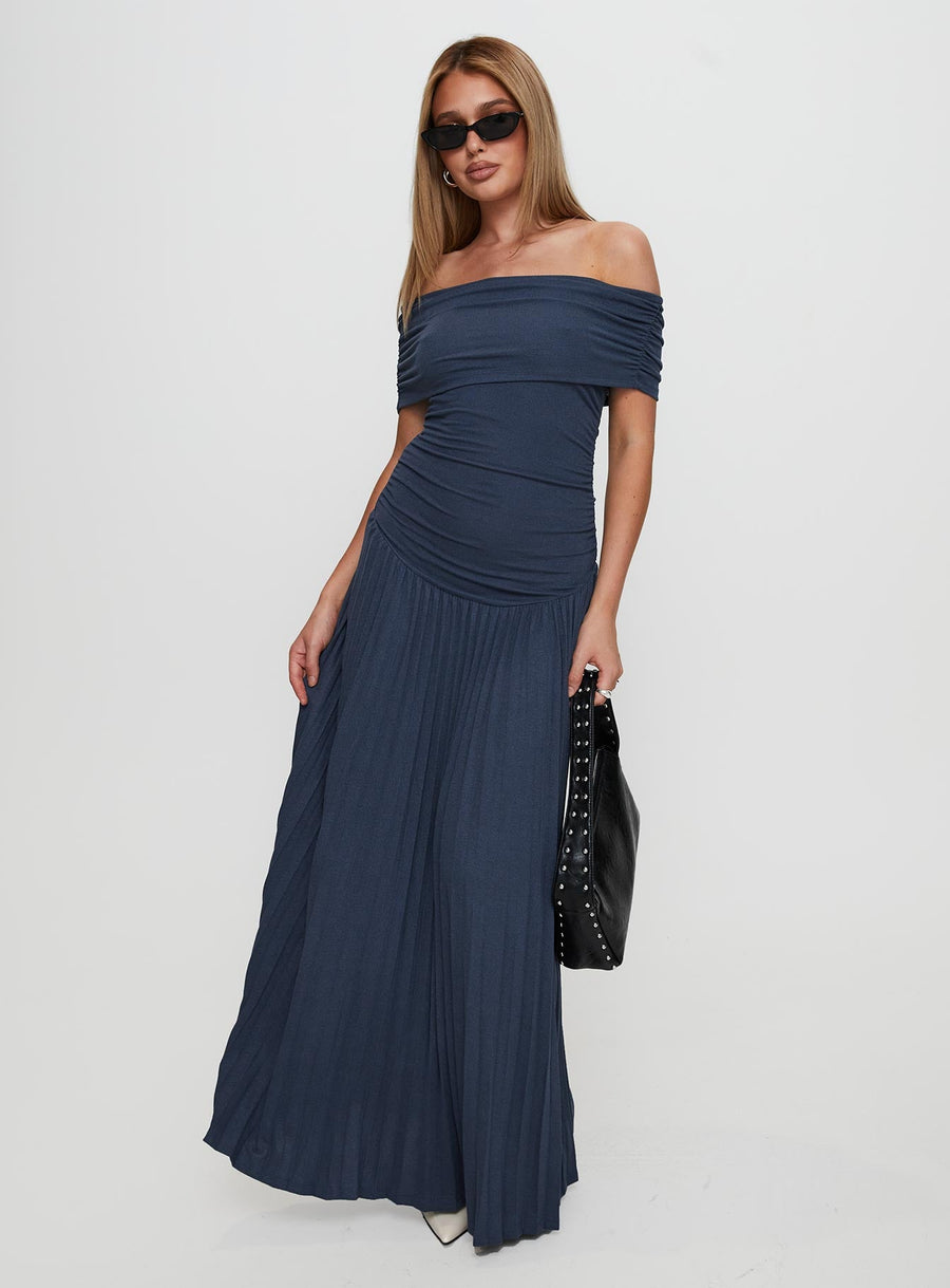 Field Of Dreams Maxi Dress Navy · photo 2