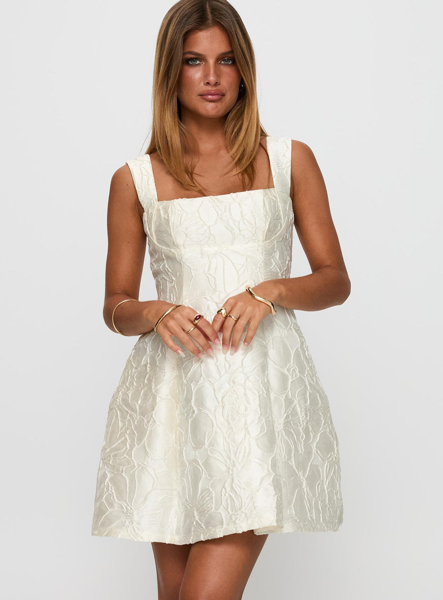 Eloquent Mini Dress Ivory · photo 2