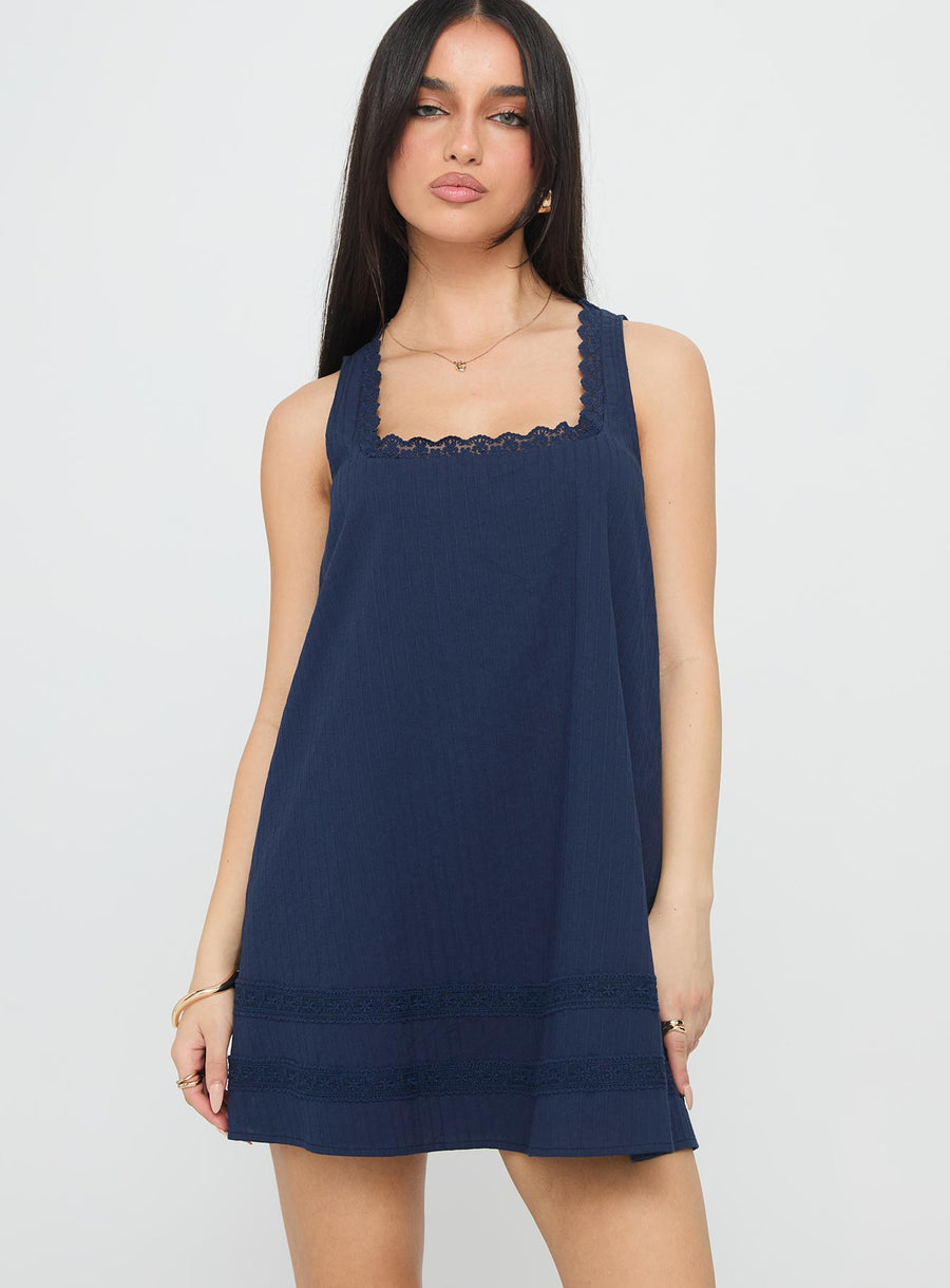 Alanah Mini Dress Navy · photo 2