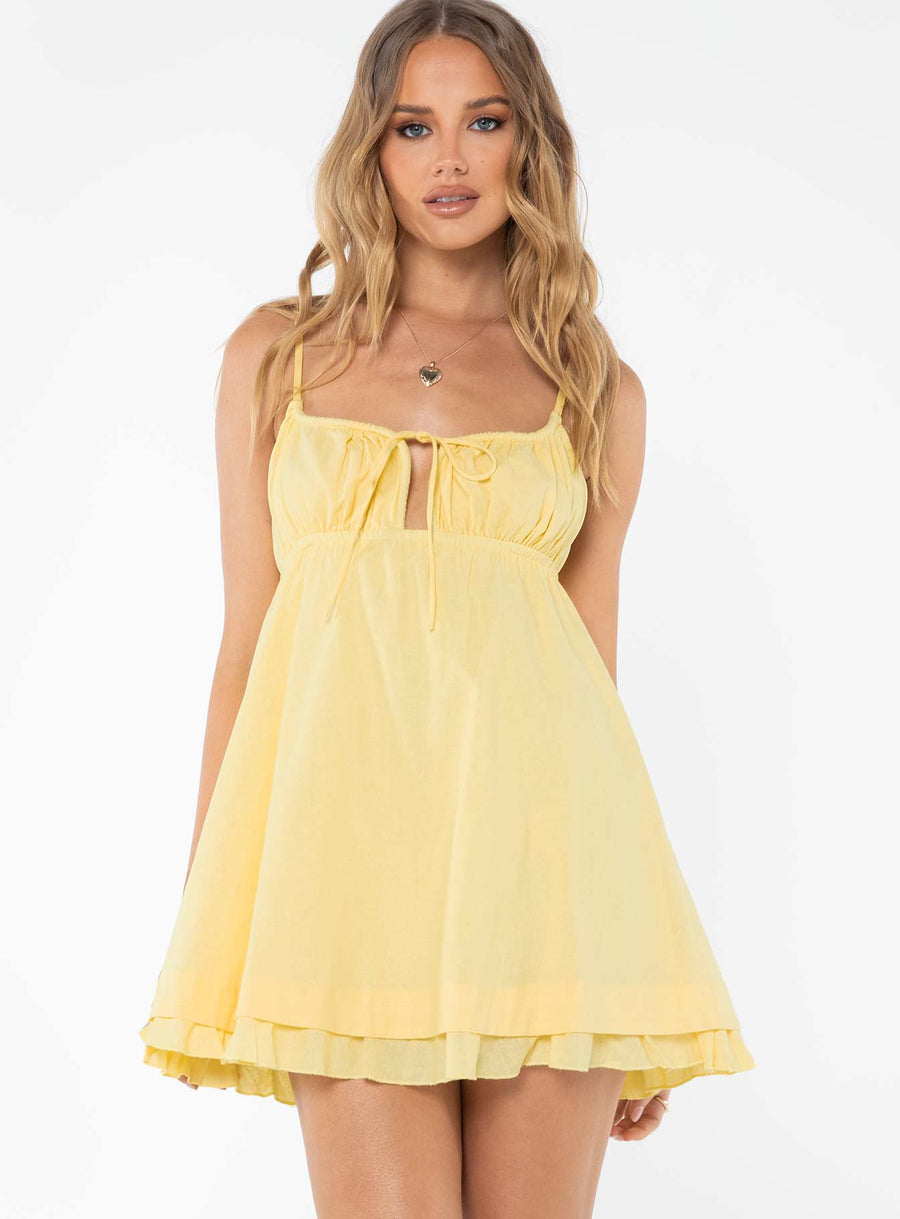 Empress Of Love Mini Dress Yellow · photo 2