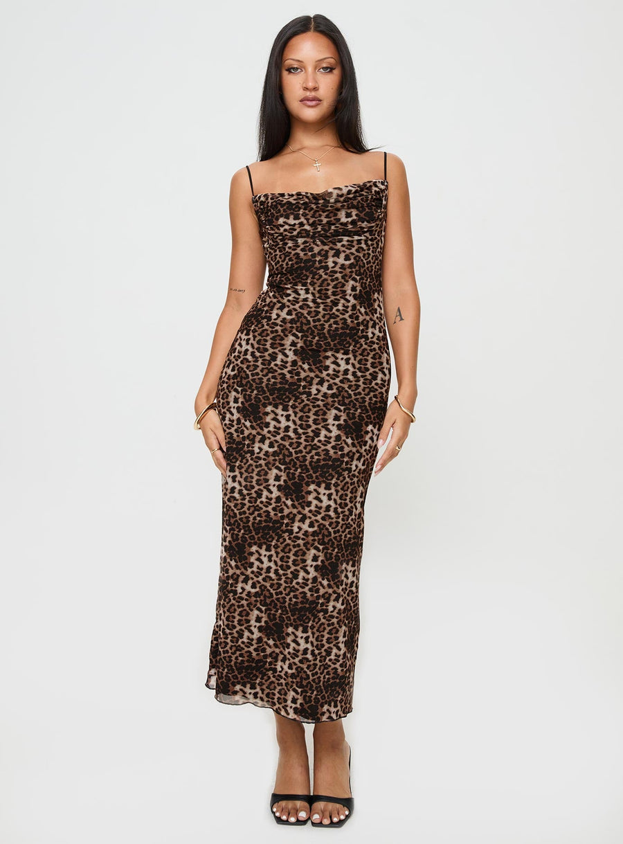 Sugar Maxi Dress Leopard · photo 2