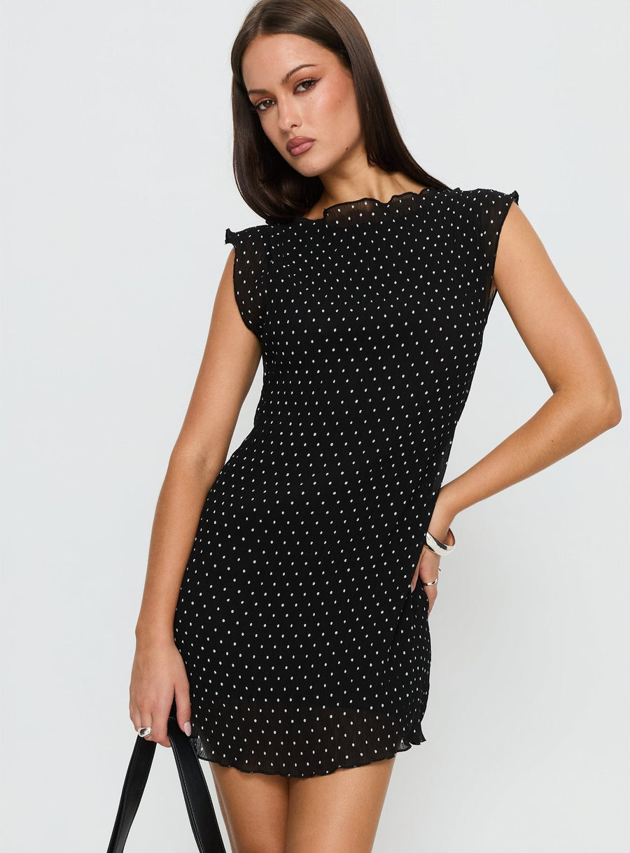 Mariner Mini Dress Noir Polka · photo 2