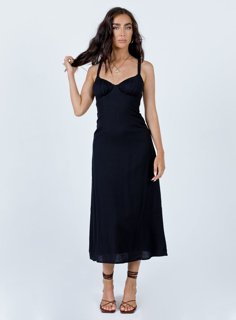 Georgia Midi Dress Black · photo 2