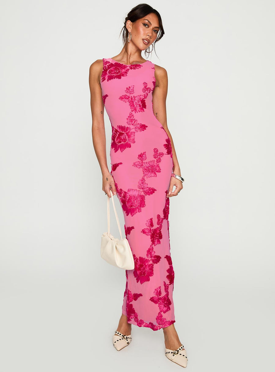 Fionna Floral Maxi Dress Pink · photo 1