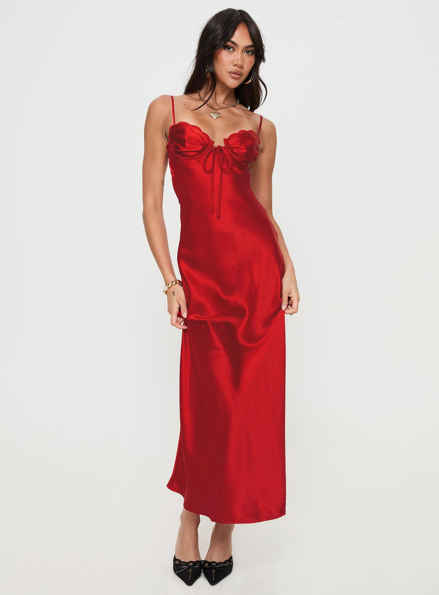 Monument Maxi Dress Red · photo 2
