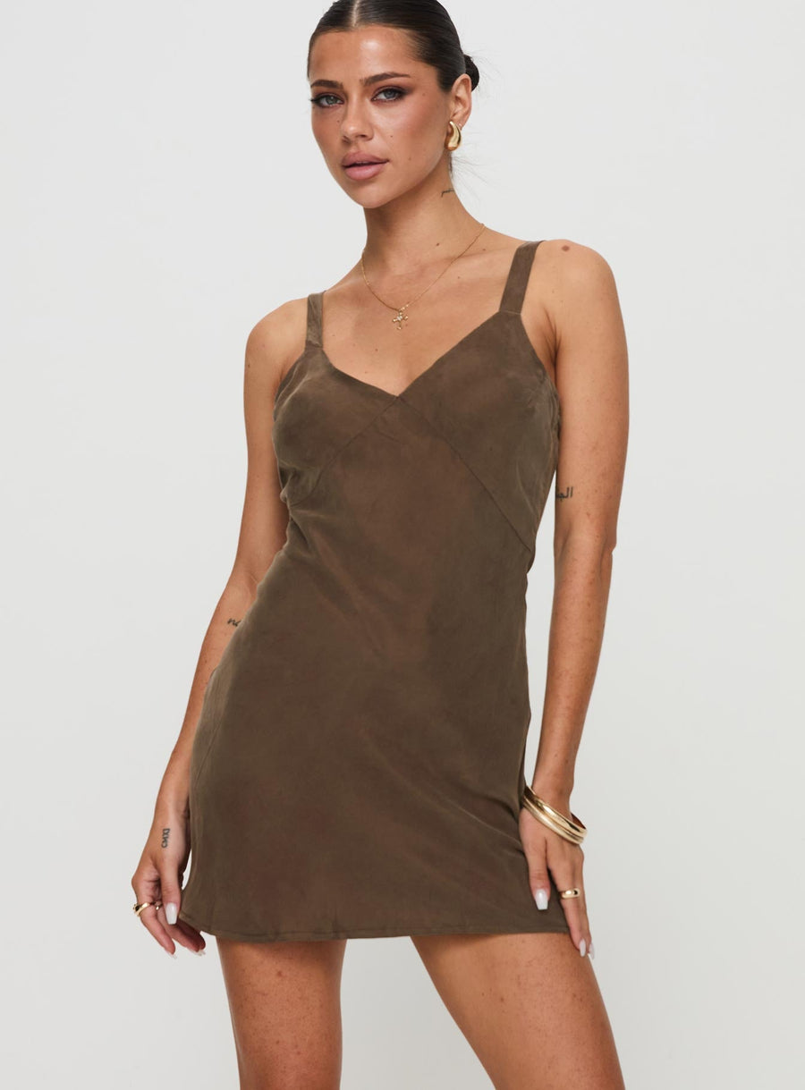 Laurette Mini Dress Brown · photo 1