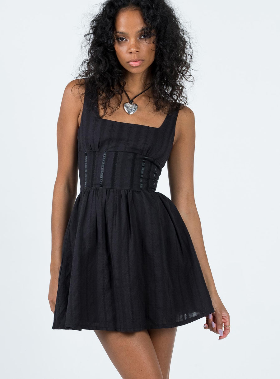 Lorinda Mini Dress Black · photo 2