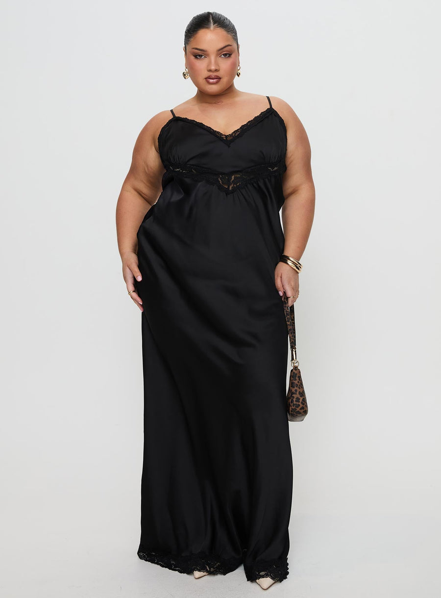 Jorjette Lace Maxi Dress Black · photo 7