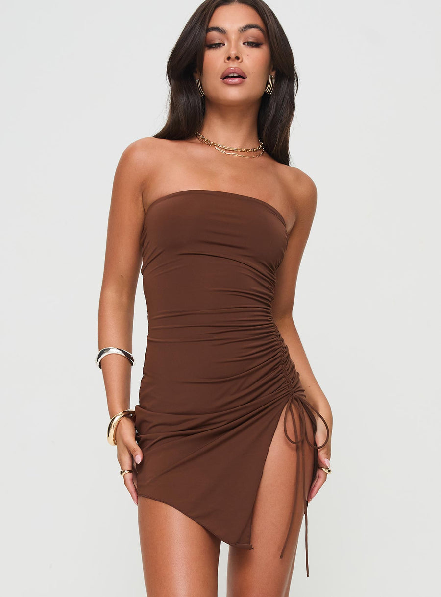Caprani Mini Dress Chocolate · photo 2