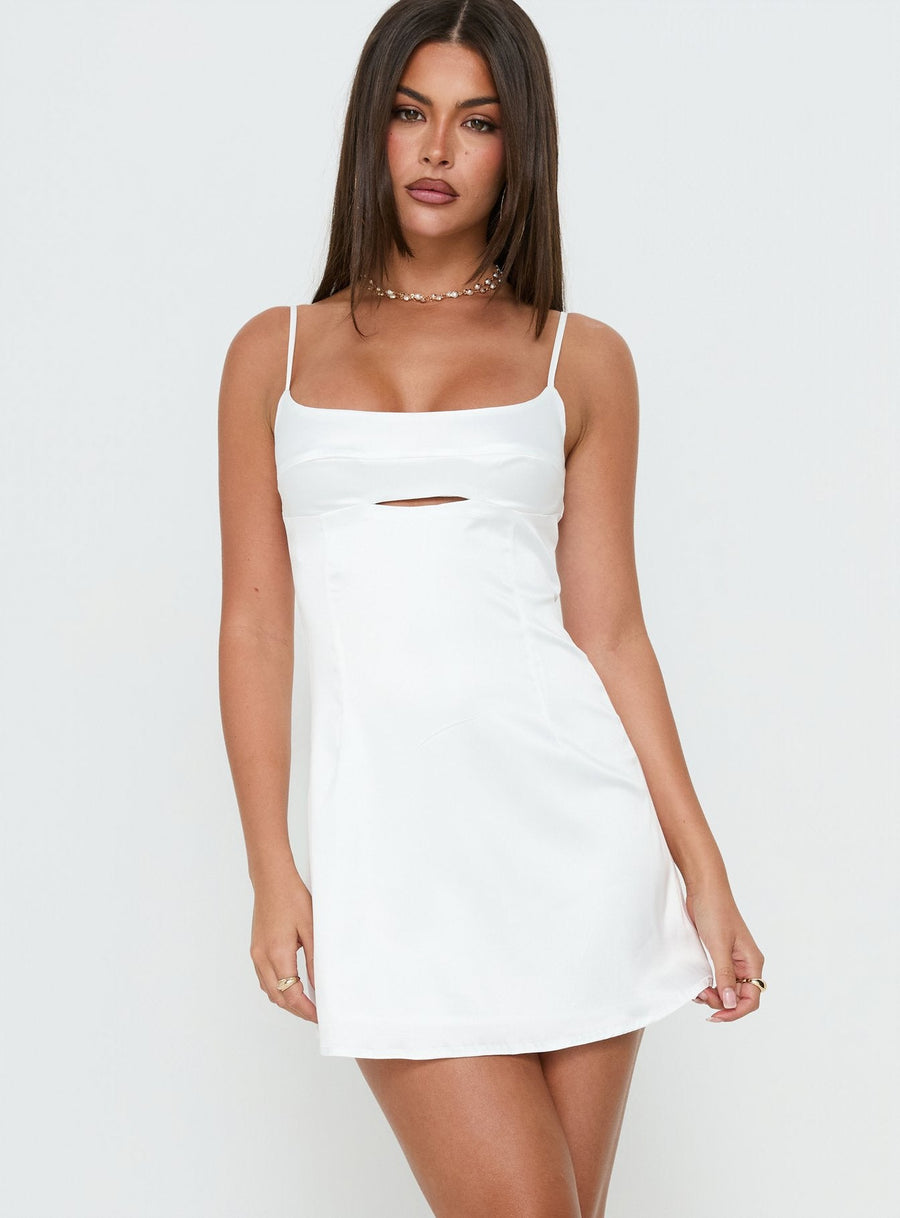 Powell Mini Dress White · photo 2