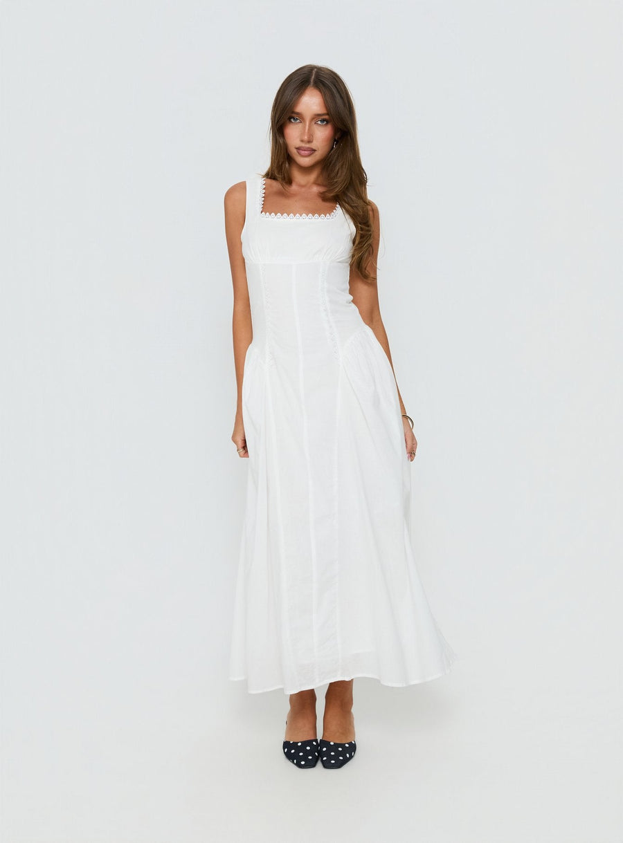 Mariette Panelled Midi Dress White · photo 2