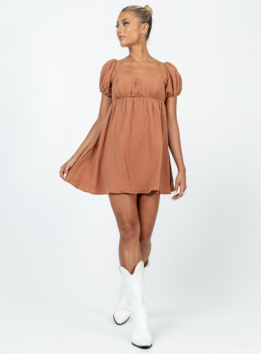 Let's Dance Mini Dress Brown · photo 3