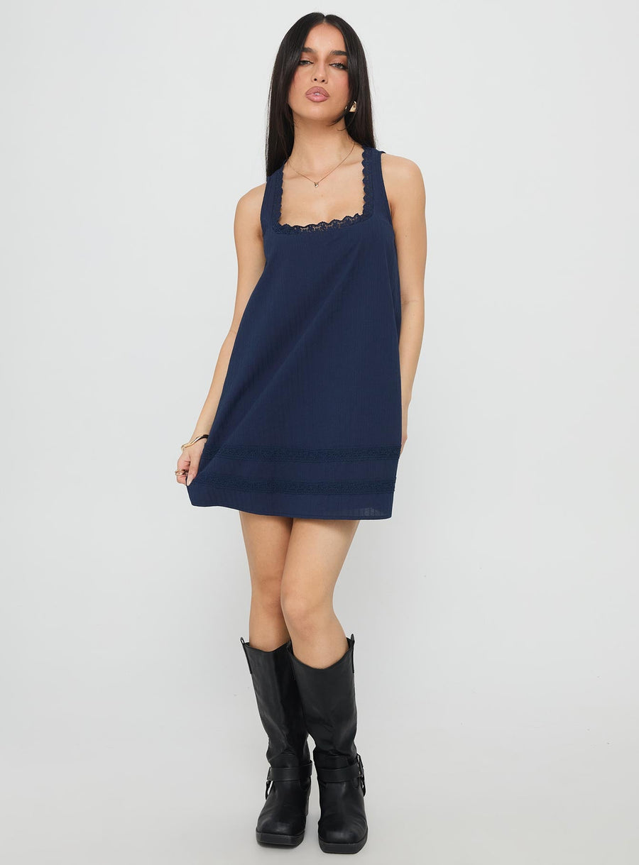 Alanah Mini Dress Navy · photo 3