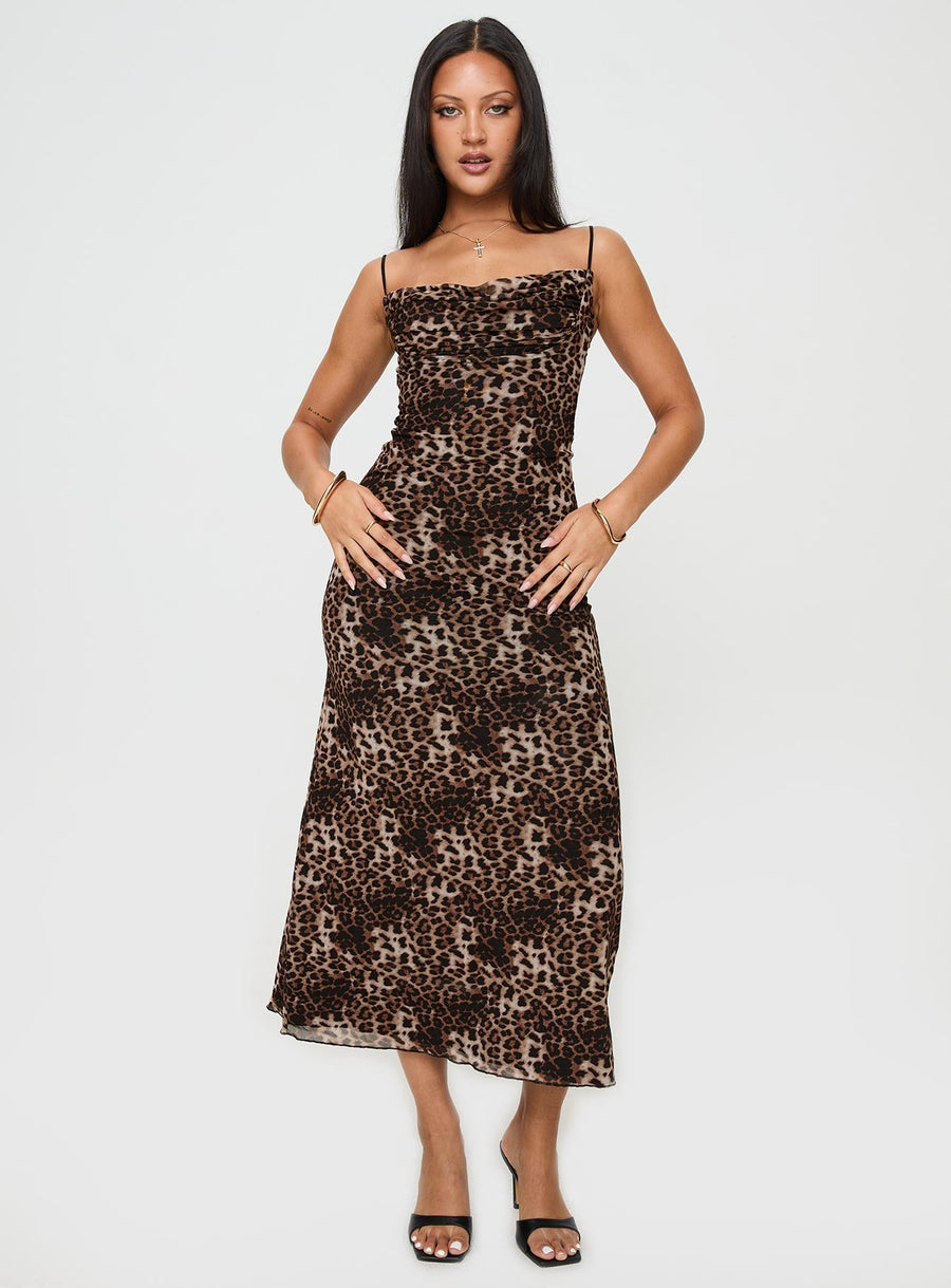 Sugar Maxi Dress Leopard · photo 3