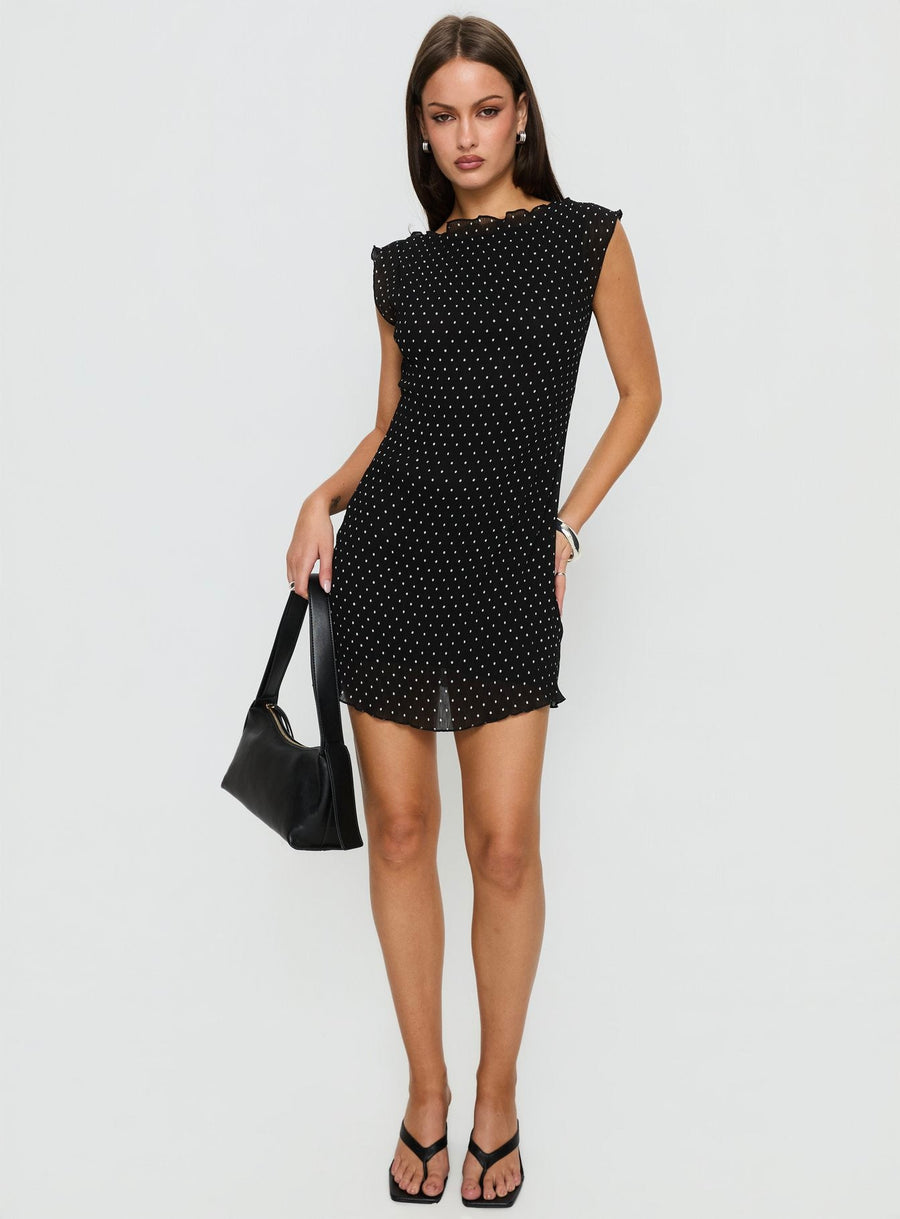 Mariner Mini Dress Noir Polka · photo 3