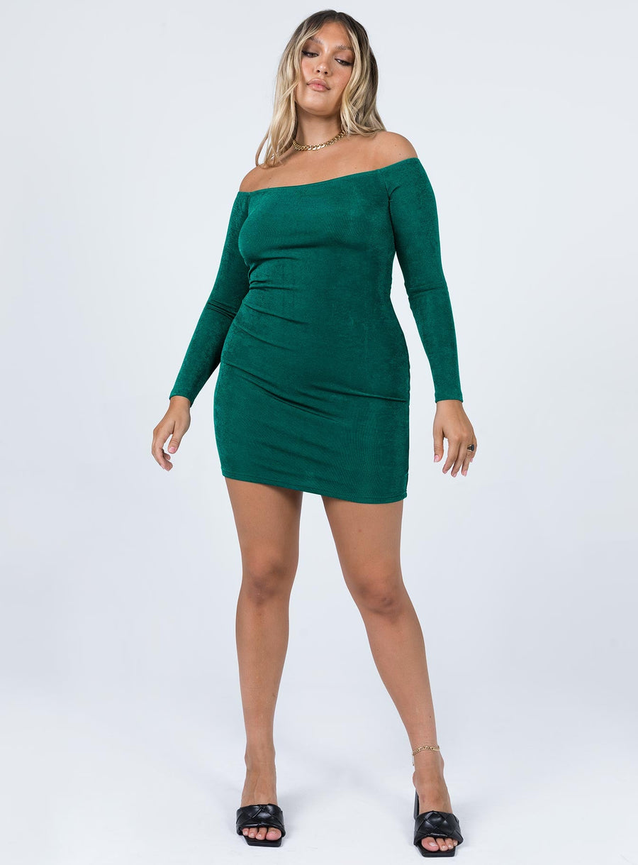 Estelle Mini Dress Green · photo 3