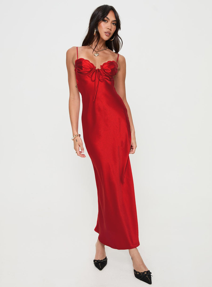 Monument Maxi Dress Red · photo 3