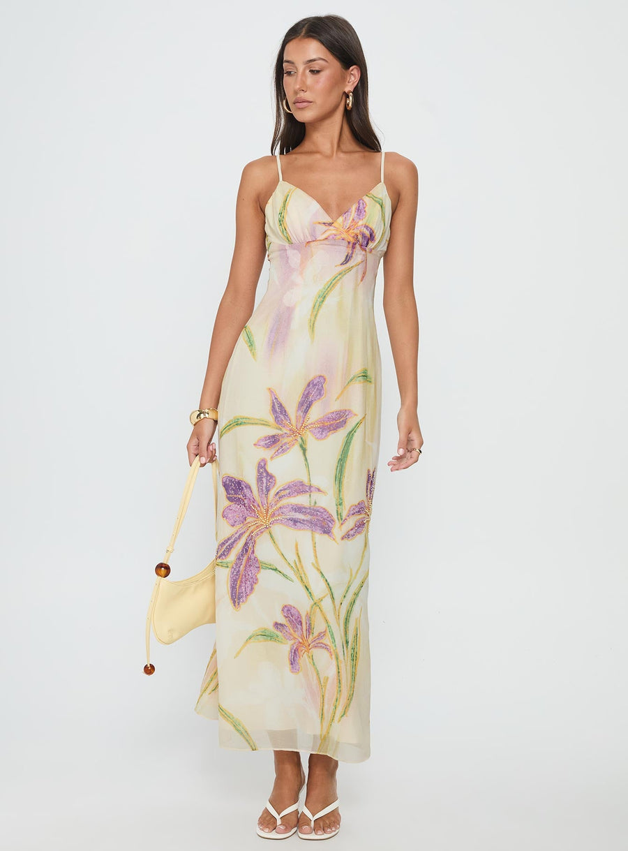 Isakaia Beaded Maxi Dress Floral / Multi · photo 3
