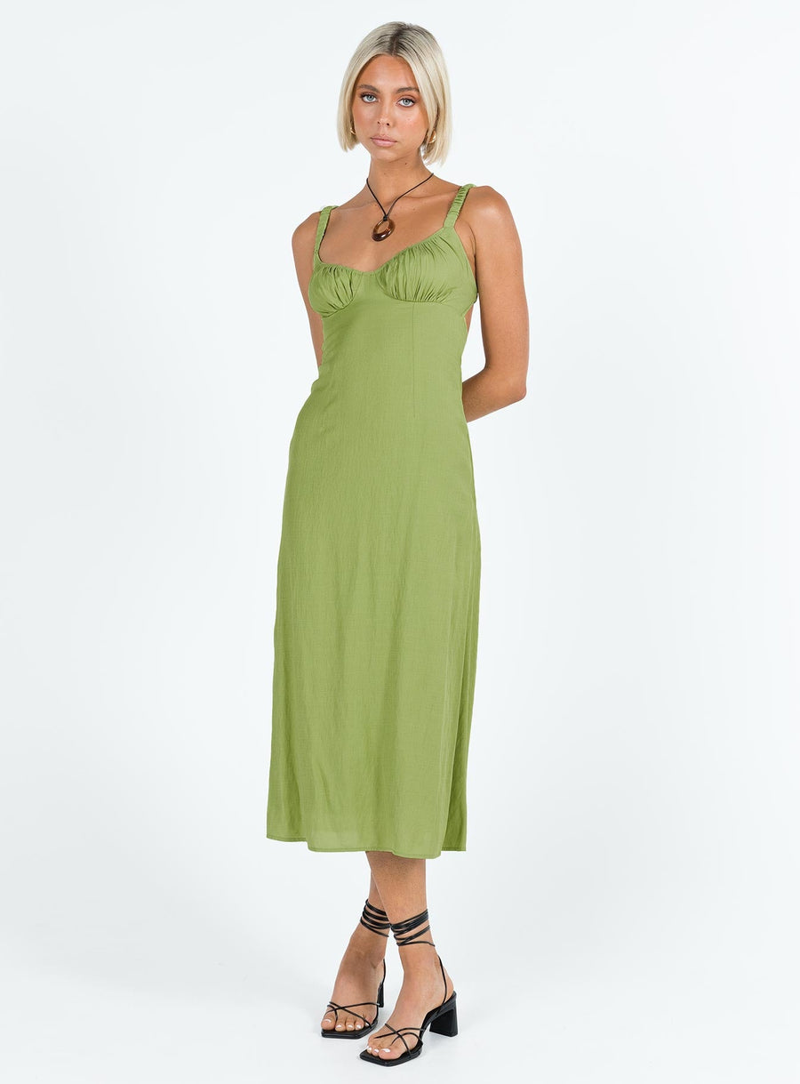 Georgia Midi Dress Green · photo 3