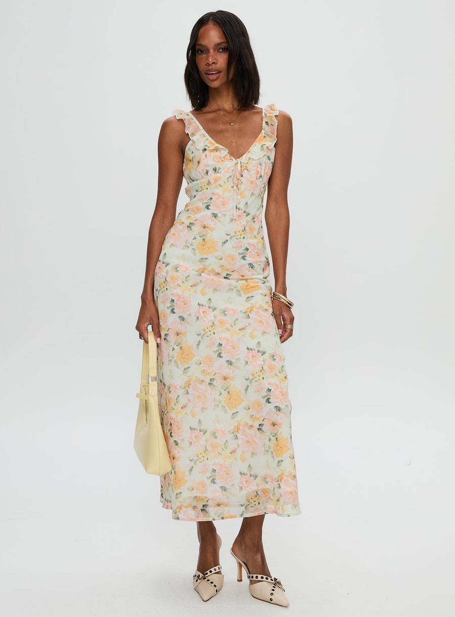 On A Wave Frill Detail Maxi Dress Multi · photo 2