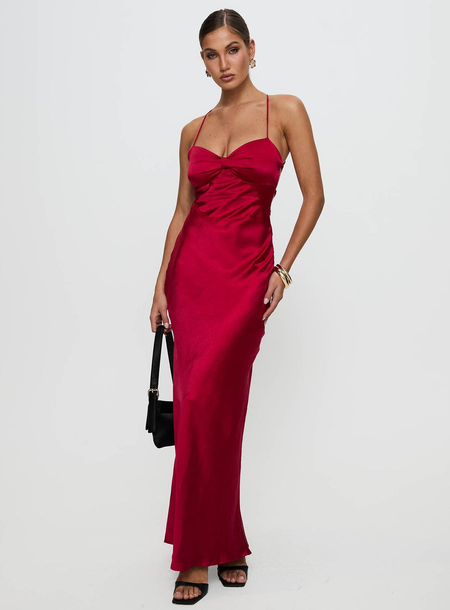 Kristelle Maxi Dress Red · photo 3