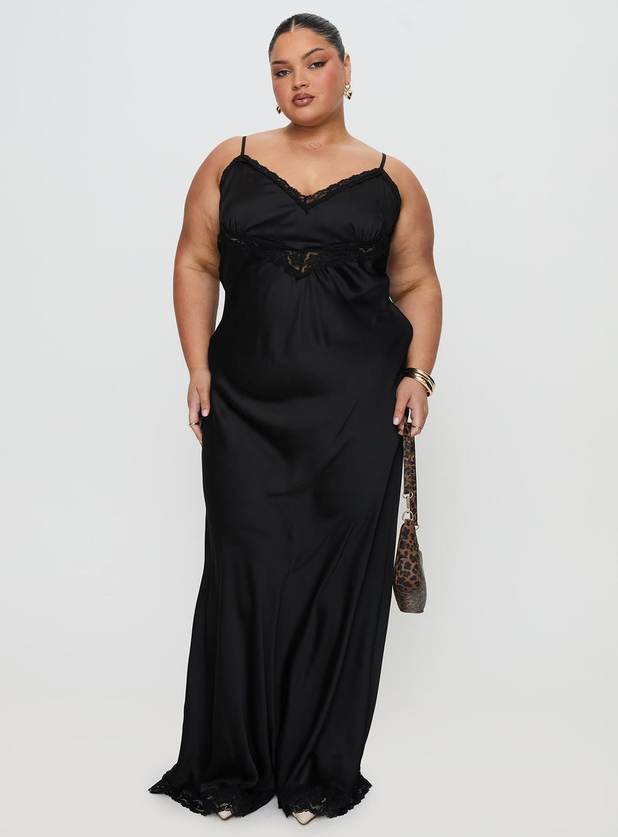 Jorjette Lace Maxi Dress Black · photo 8