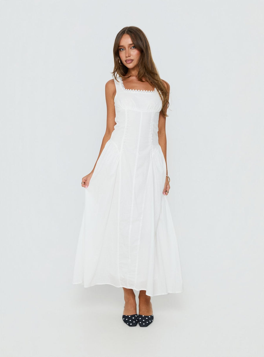 Mariette Panelled Midi Dress White · photo 3