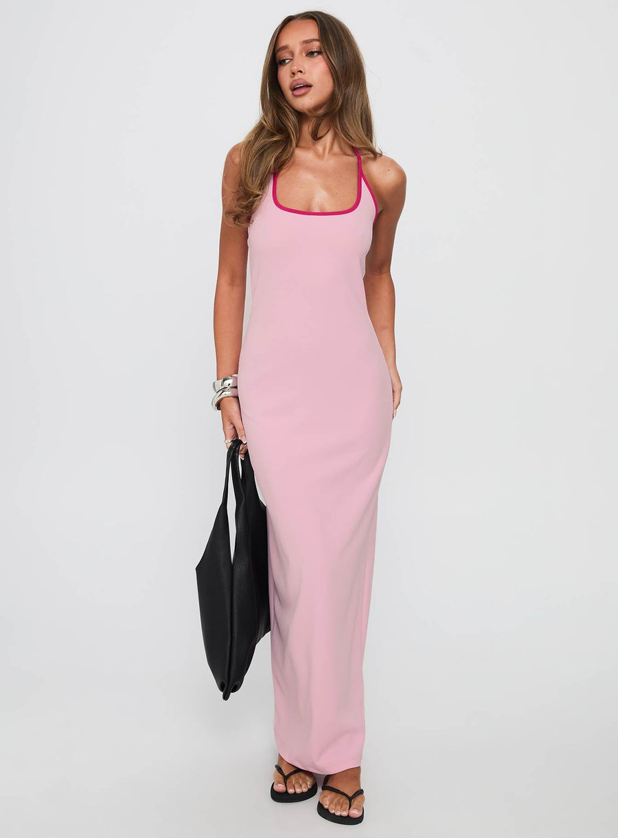 Teisha Halter Maxi Dress Pink · photo 2