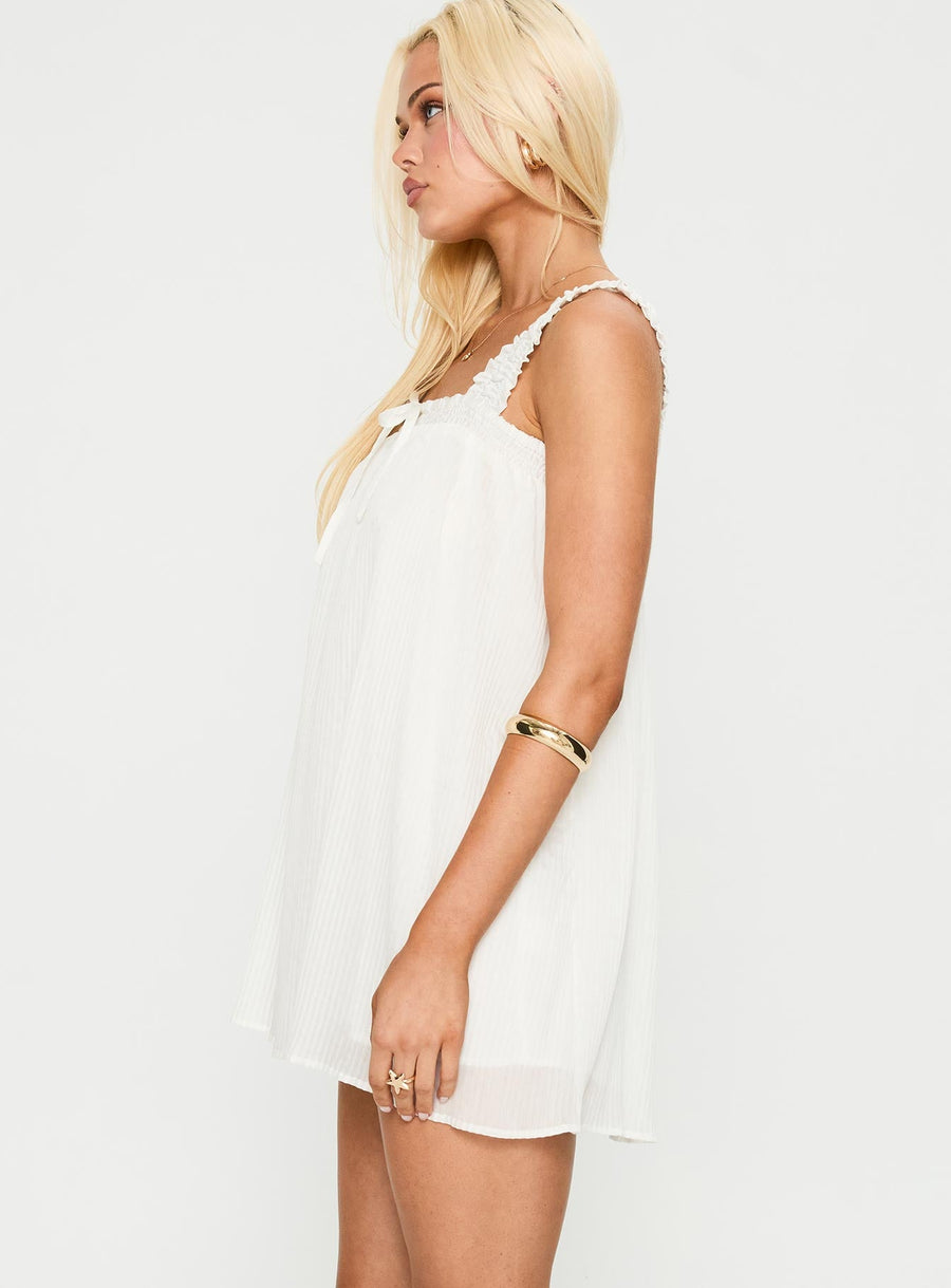 Cupids Bow Mini Dress White · photo 4