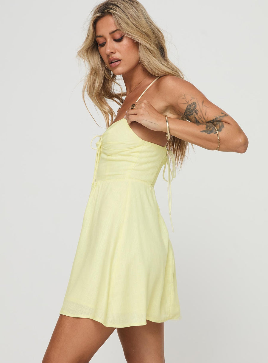 Tassos Mini Dress Lemon · photo 4