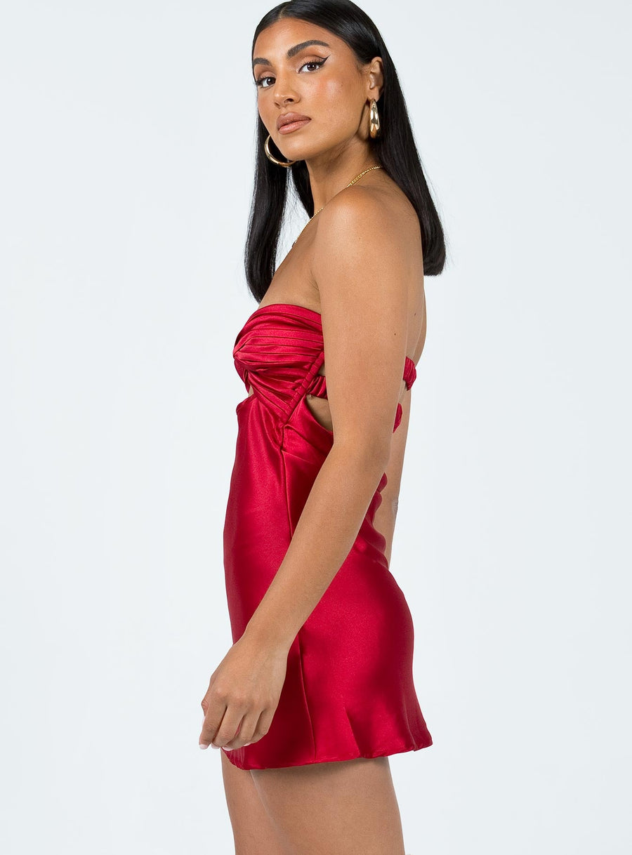 Shellie Mini Dress Red · photo 3