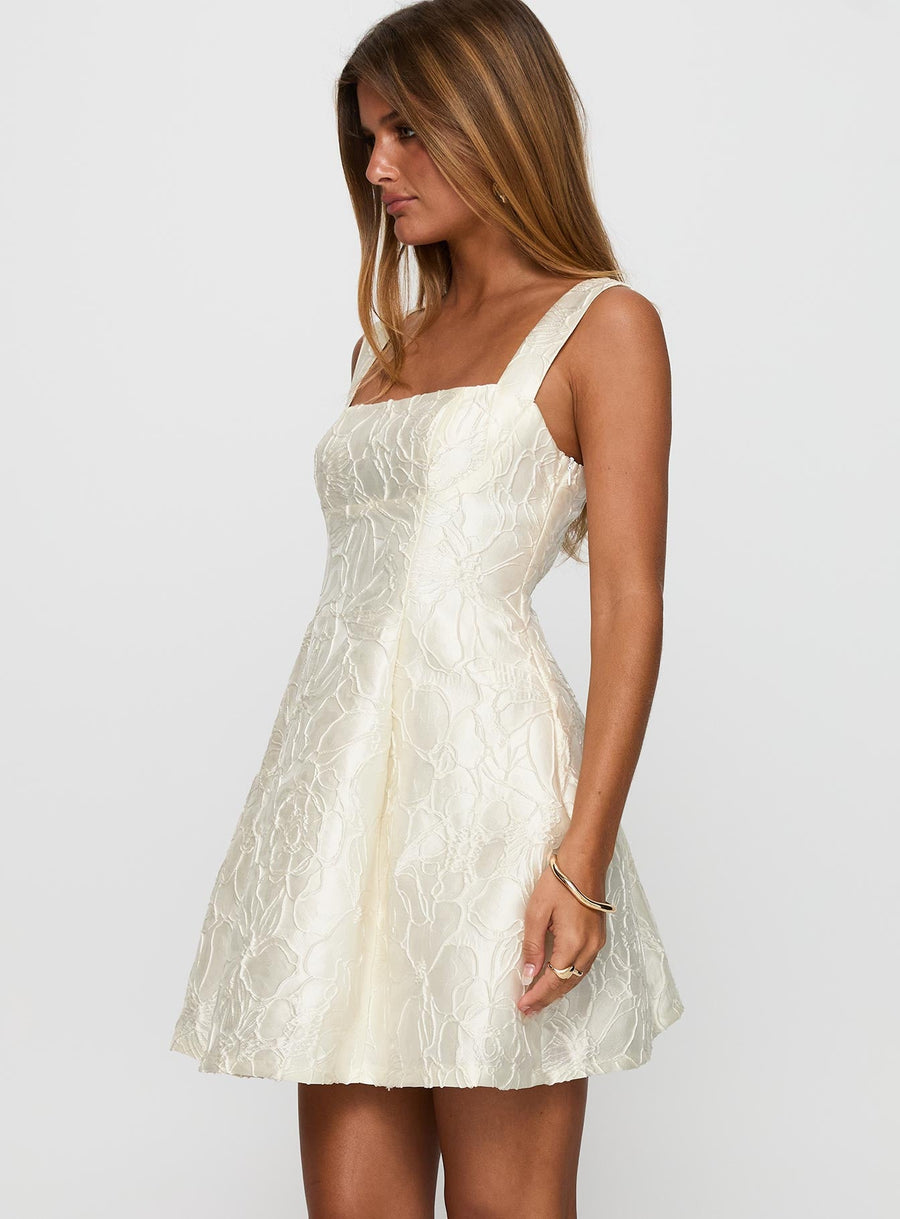 Eloquent Mini Dress Ivory · photo 4