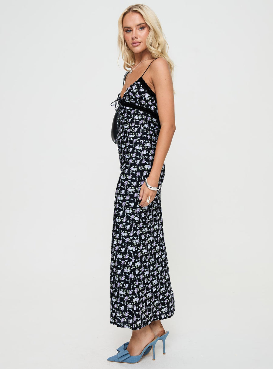 Emily Maxi Dress Black / Floral · photo 4
