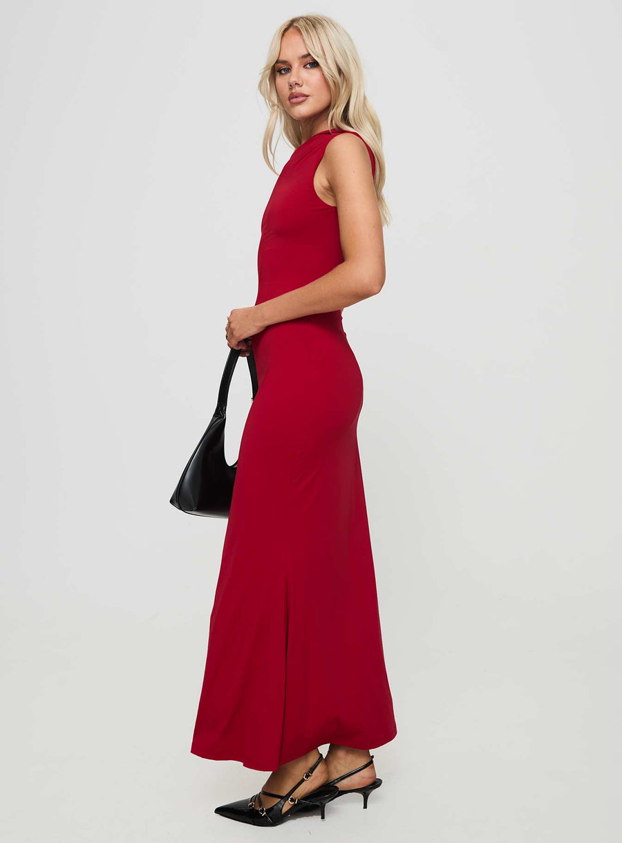 Beller Maxi Dress Red · photo 4