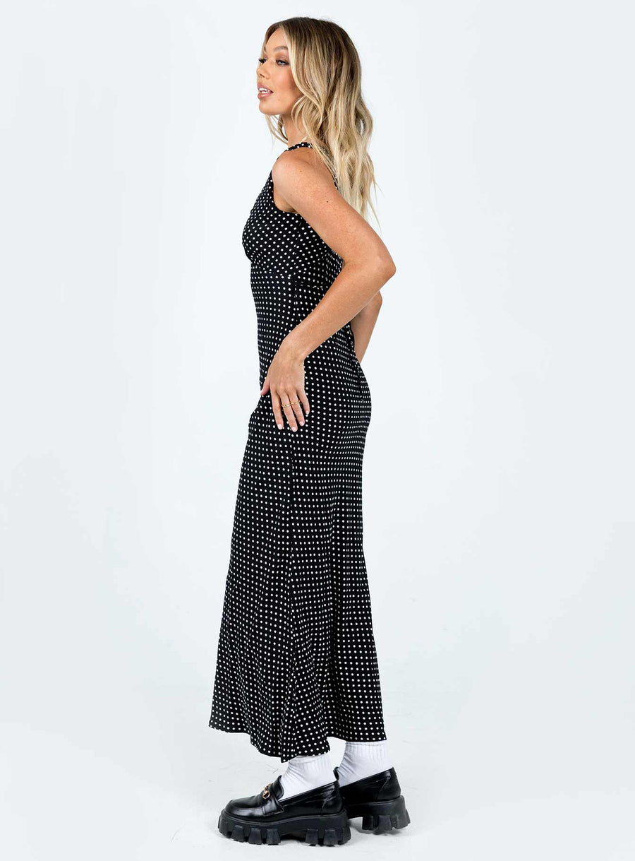 Nellie Maxi Dress Black Polka Dot · photo 4