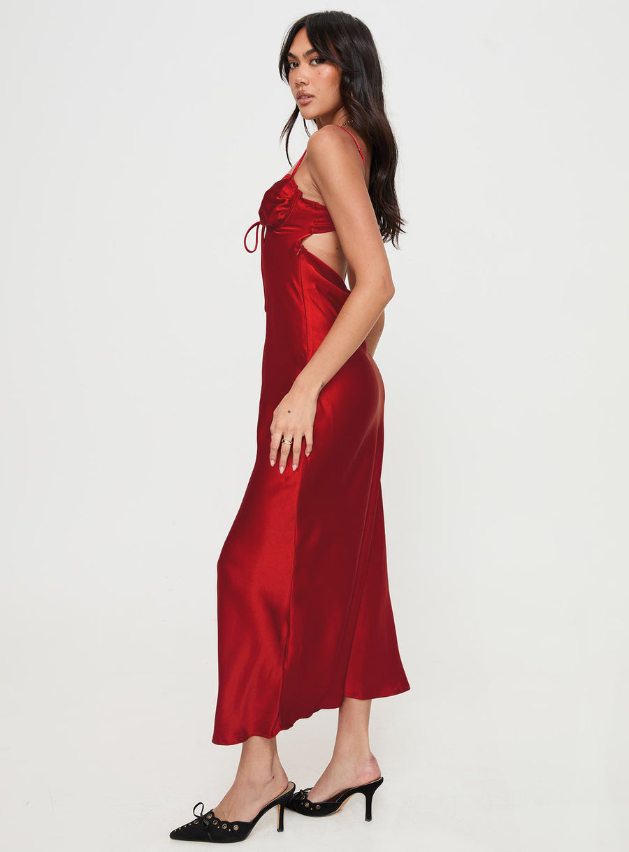 Monument Maxi Dress Red · photo 4