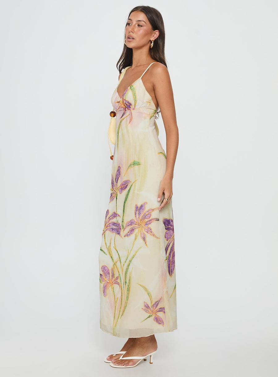 Isakaia Beaded Maxi Dress Floral / Multi · photo 4