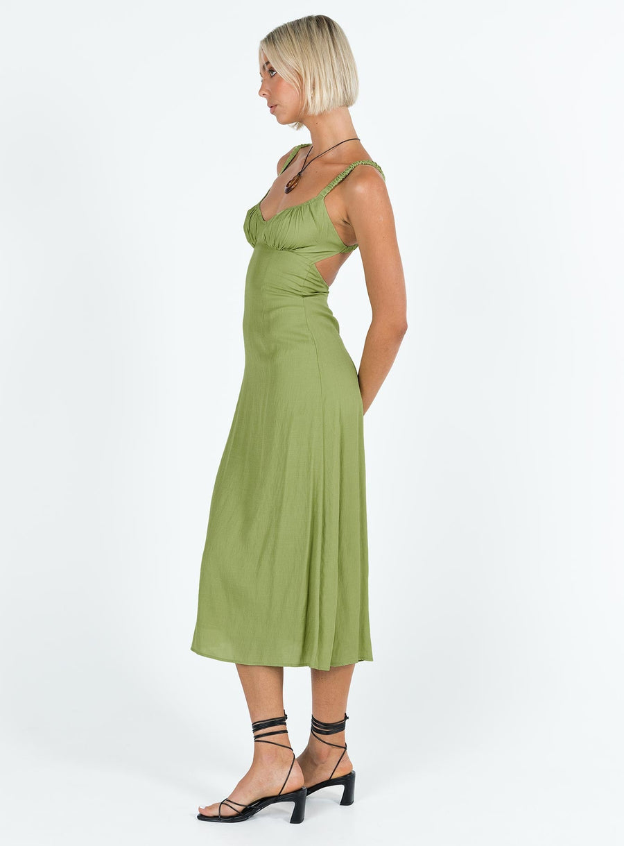 Georgia Midi Dress Green · photo 4