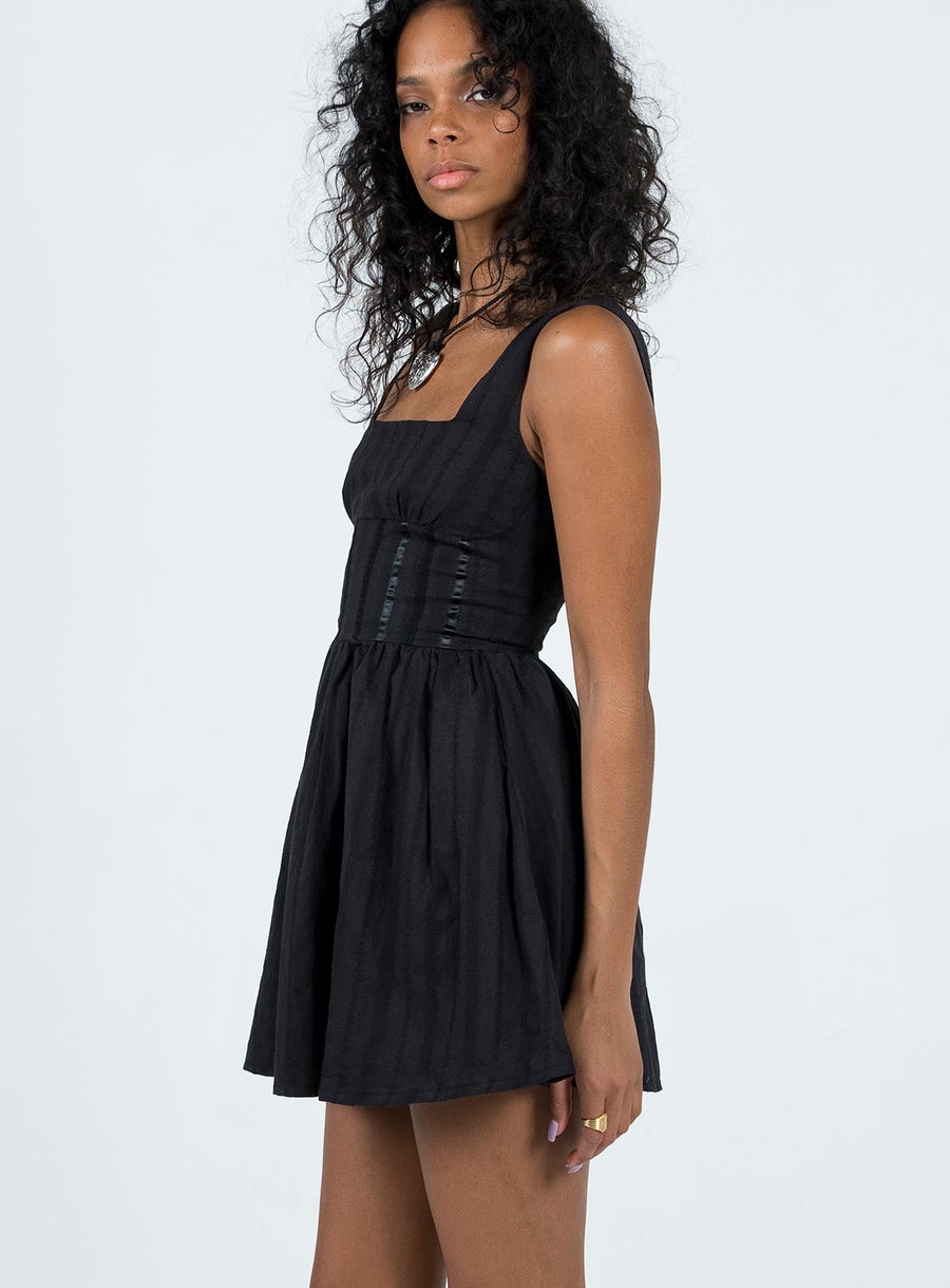 Lorinda Mini Dress Black · photo 4