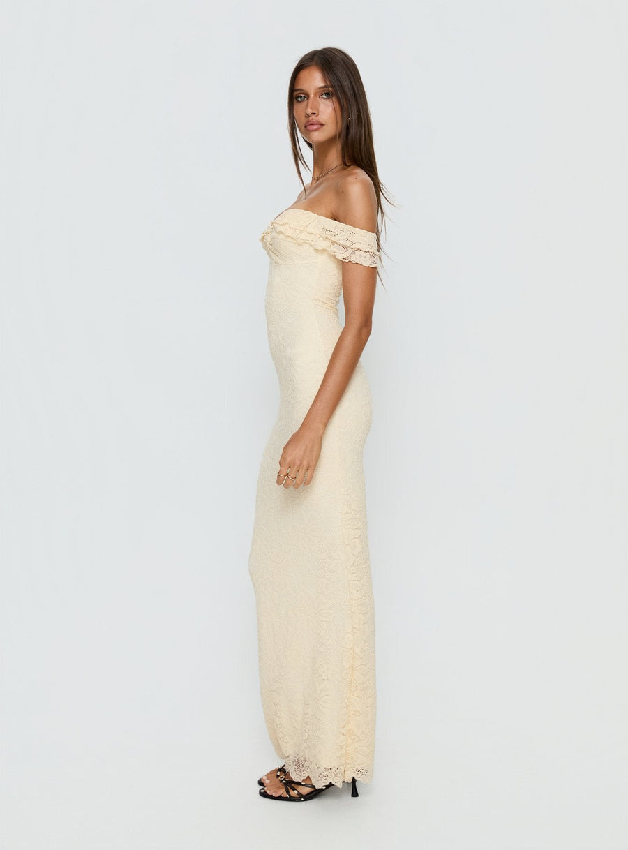 Anabeila Strapless Maxi Dress Lemon · photo 3