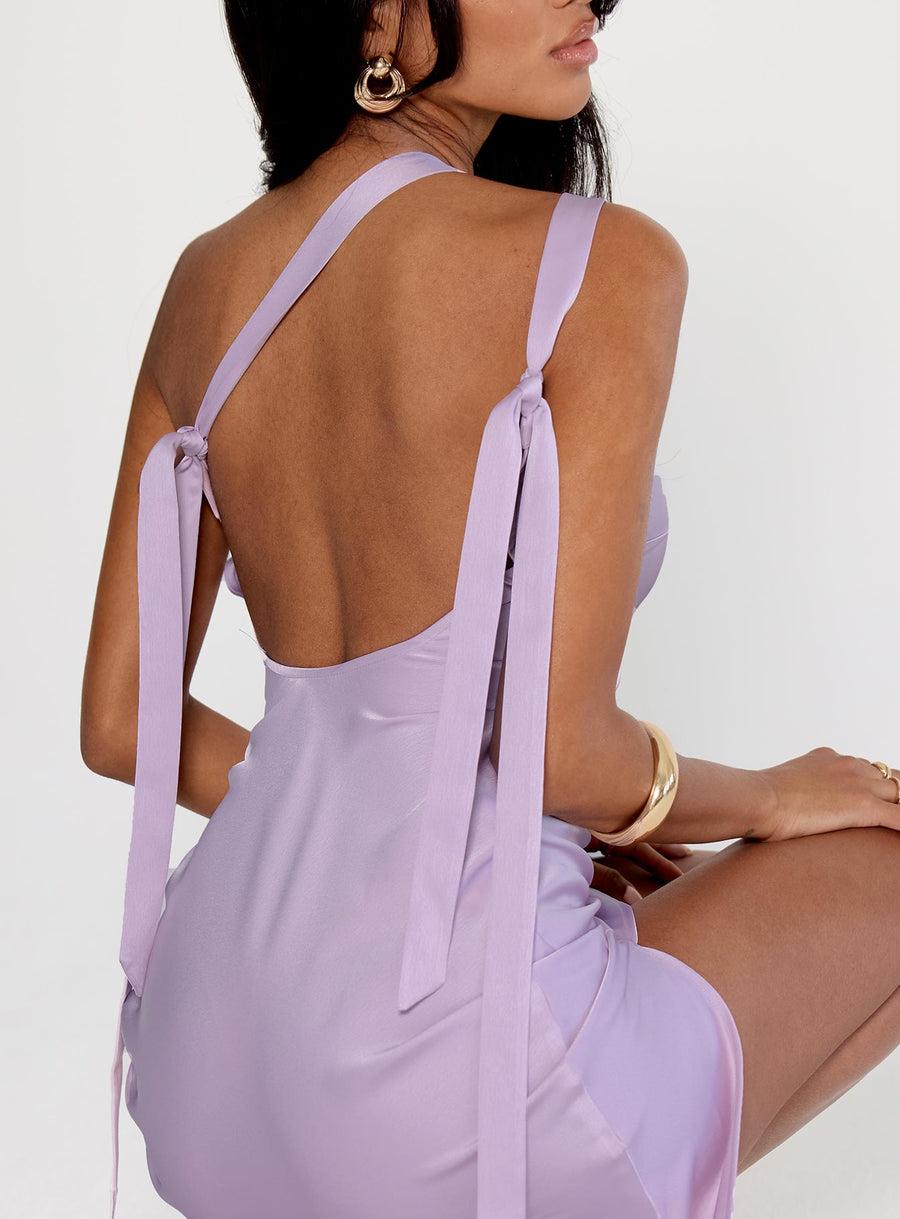 Someone Like You Tie Back Maxi Dress Purple · photo 3