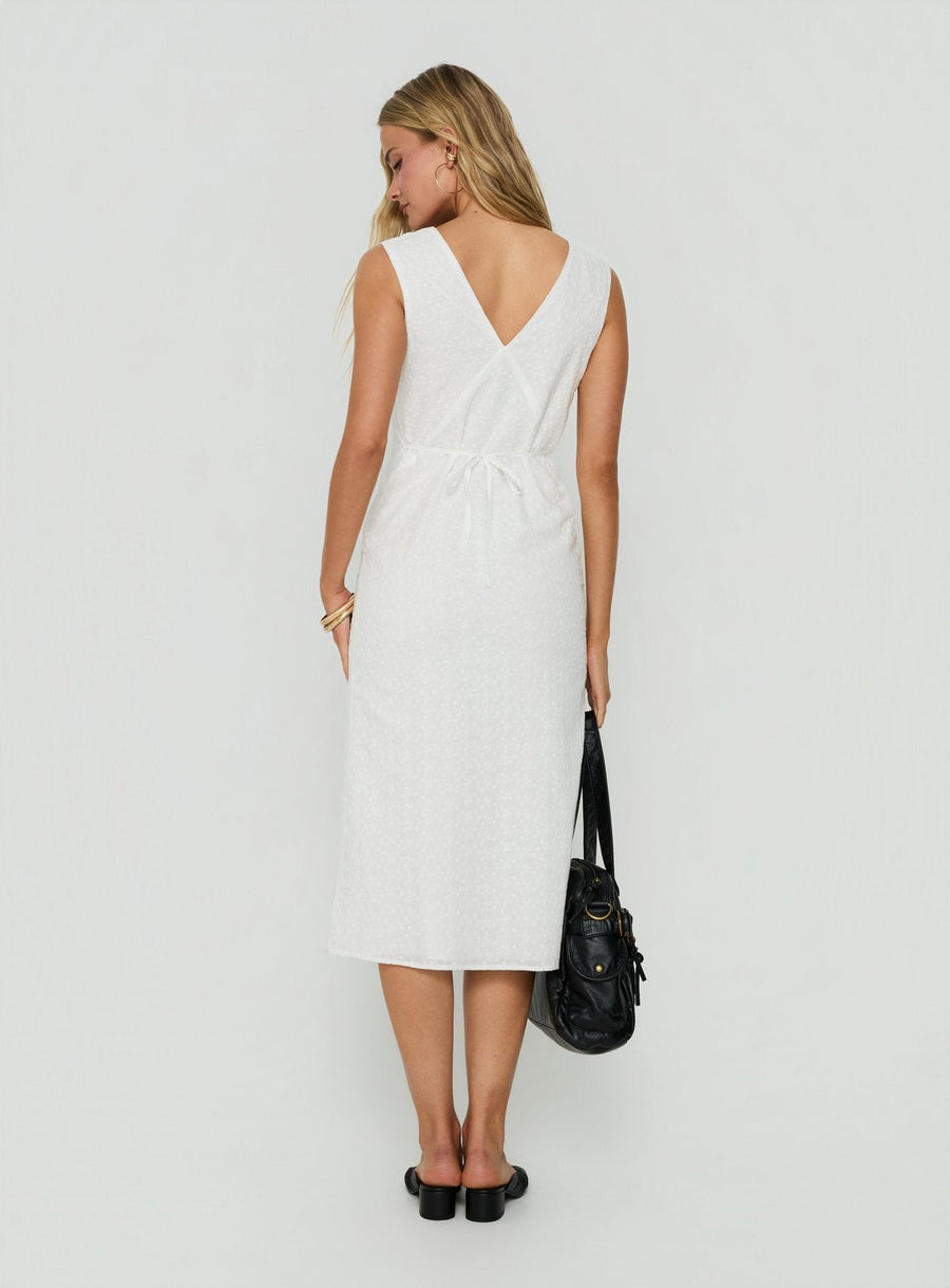 Eloisah Sleeveless Midi Dress White · photo 4