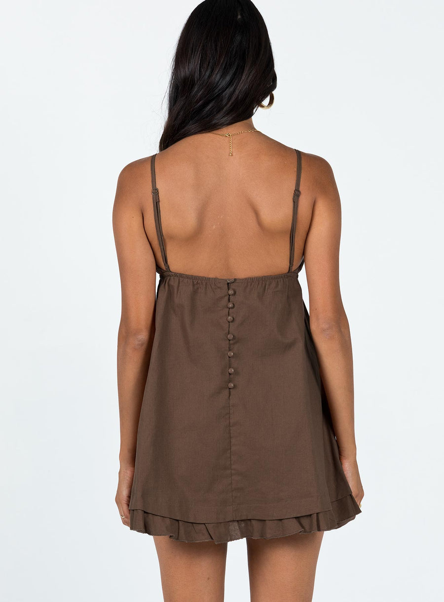 Empress Of Love Mini Dress Brown · photo 5